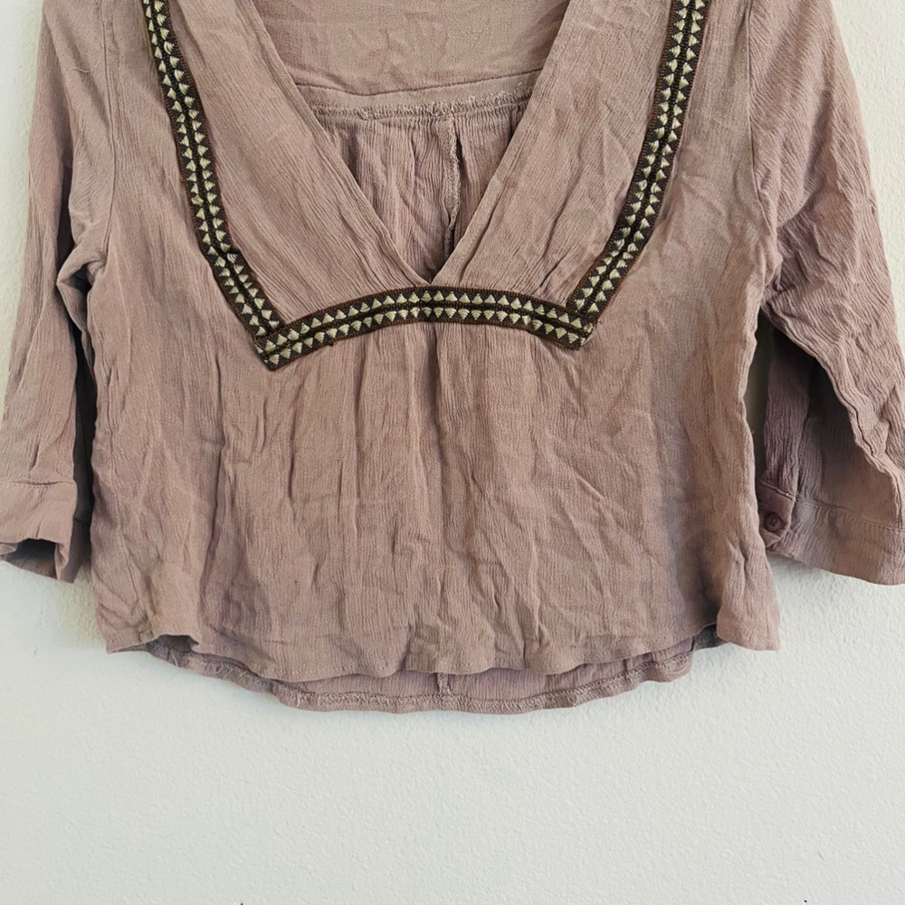 Elodie Women’s Mauve Blouse Top Size Small - Picture 3 of 7